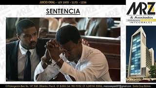 Juicio Oral  Proceso Penal  Bolivia [upl. by Odrautse]