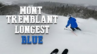 Mont Tremblant Top to Bottom on Longest Blue Run [upl. by Cibis]