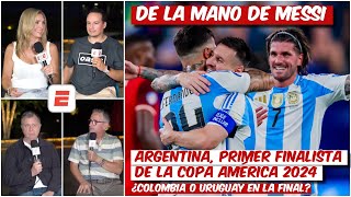 Sin SER DOMINANTE ARGENTINA YA ESTÁ en la FINAL de Copa América 2024 con gol de MESSI  Exclusivos [upl. by Eyoj]