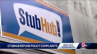 Did StubHubs changed ticket refund policy violate Massachusetts law [upl. by Flosser]