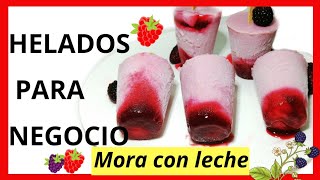 HELADOS DE MORA  DELICIOSOS HELADOS CASEROS CREMOSOS DE MORA  HELADOSMORALOS HELADOS DE ADELA [upl. by Lladnarc119]