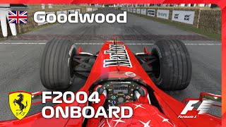 Ferrari F2004  Goodwood Festival of Speed Onboard  Assetto Corsa [upl. by Sibyl]