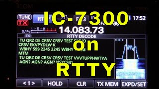 Icom 7300 Decoding RTTY DEMO [upl. by Rosalinda152]