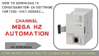 How To Download FX ConfiguratorEN Software for FX3UENET Module Programming in Mitsubishi PLC [upl. by Centeno422]