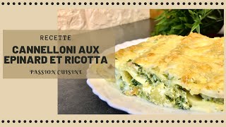 Cannelloni aux Epinard et Ricotta [upl. by Eenar]