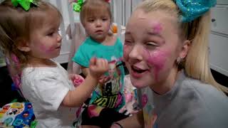 JoJo Siwa BABYSITTING TWIN BABIES OVERNIGHT never doing this again [upl. by Jimmy]