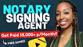 Become A Notary Signing Agent  Get Paid 5000 Monthly [upl. by Foskett229]