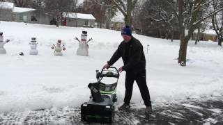 My new Ego battery powered snow blower [upl. by Tiloine342]