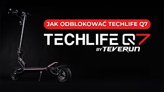 Jak odblokować hulajnogę elektryczną TechLife Q7 WERSJA BEZ KABLA  Mobiwaypl [upl. by Kerianne]