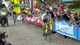 Tour of Flanders 2016  Ronde van Vlaanderen  Decisive moment Paterberg [upl. by Pressey]