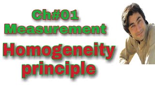 ch01 MEASUREMENT PRINCIPLE OF HOMOGENEITY IN DIMENSION Part 04 [upl. by Sussi479]