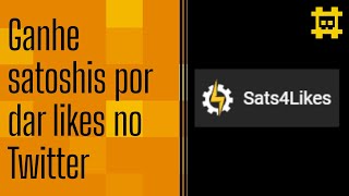 Sats 4 Likes Ganhe satoshis por seguir e dar likes no Twitter  CORTE [upl. by Ahsert]