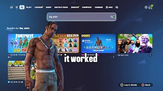 TESTING OG FORTNITE SKIN MAPS TO SEE IF IT WORKS [upl. by Lime824]