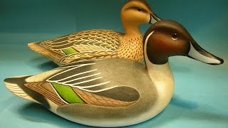 Decoy Carving Pintails quotWard Stylequot 3 of 7 [upl. by Figge]