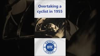 Overtaking a cyclist 1955 driving overtaking automobile [upl. by Shafer]