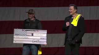 Elon Musk Unveils 1M Prize in Pennsylvania [upl. by Harper]