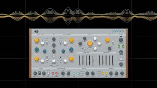 PolyMAX Synthesizer Sound Examples  UAD Instruments [upl. by Aicirt]