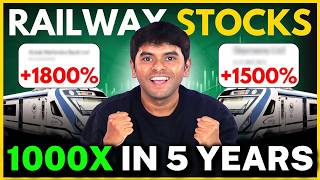 TOP 5 Railway PSU Stocks to Buy Now MULTIBAGGER Stocks for next 5 Years [upl. by Major]