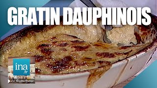 Recette  Le gratin Dauphinois de Michel Rostang  Archive INA [upl. by Alejoa316]