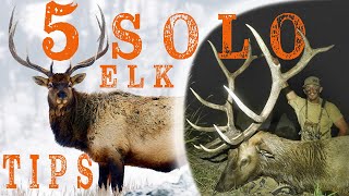 5 SOLO Elk Hunting Tips [upl. by Allimak679]