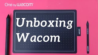 Wacom One Pen Tablet Unboxing CTL672 [upl. by Tenneb]