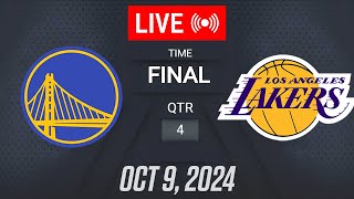 NBA LIVE Los Angeles Lakers vs Golden State Warriors  October 9 2024  NBA Pre Season LIVE 2K25 [upl. by Pernas]