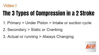 The 3 types of compression in a 2 stroke engine and a simple understanding of them  Video 1 [upl. by Alig]