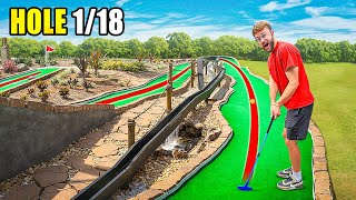 We Raced to Get a Hole in One on Every Hole [upl. by Reywas]