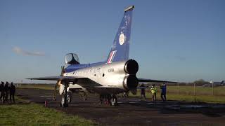 English Electric Lightning XS458 No1 engine run Cranfield December 2021 [upl. by Asselem]