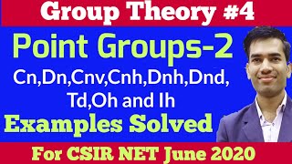 Point GroupsGroup Theory for CSIR NETPoint Group Symmetry Inorganic Chemistry [upl. by Drice]