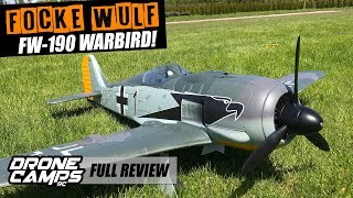 Focke Wulf FW190 Warbird  MAIDEN CRASH FLIGHTS amp REVIEW [upl. by Ylirama675]