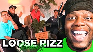 UNSEEN LOCKED IN FOOTAGE  Loose Rizz Podcast Episode 2 REACTION [upl. by Erdnaek180]