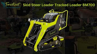 Forestwest Skid Steer Loader Tracked Loader BM700 Display [upl. by Ralip174]