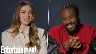 Shameik Moore and Hailee Steinfeld on SpiderMan Across the SpiderVerse  Entertainment Weekly [upl. by Harrus]