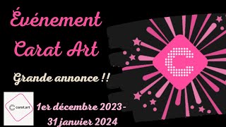 🥳Événement Carat Art  Happy DP year🥳 Grande annonce diamondpainting event happydpyear [upl. by Ringo5]