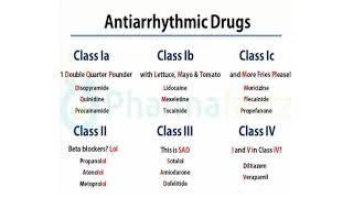 Antiarrhythmic drugs  Singh  Vaughan Williams Classification [upl. by Eelannej]