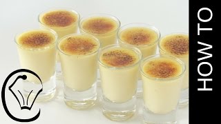 NO Bake Mini Creme Brulee Shots One Pot Cooking [upl. by Assirol]