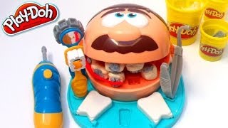 PlayDoh Dentist Set Doctor Drill N Fill Playskool Hasbro [upl. by Nylcsoj]