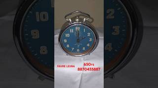 FAVRE LEUBA RARE BLUE COLOUR Winding Alarm Clock For Sale For 650rs [upl. by Elocn]