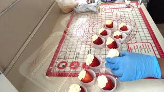 HOW TO MAKE CHEESECAKE STUFFED STRAWBERRIES INFUSED WITH PATRON BY SWEETALICIOUS SWEETS [upl. by Raila876]