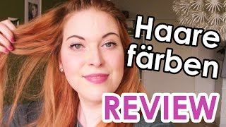 Haare färben  Mein Fazit Haarfarbe blonde Haare rot färben Review [upl. by Zetnwahs948]