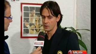 Inzaghi quotResto al Milanquot [upl. by Wengert90]