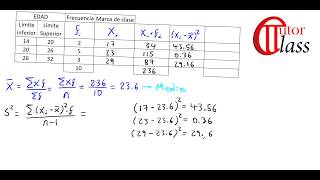 Varianza y desviación estándar muestral Datos agrupados [upl. by Celie]