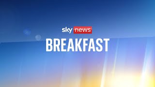 Watch Sky News Breakfast Antiracism protesters counter planned rallies by the farright [upl. by Tlok]