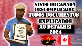 7 DOCUMENTOS ESSENCIAIS para tirares o VISTO Canadense 2024 Turista [upl. by Levesque]