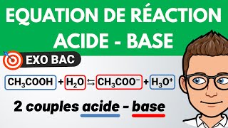 Réaction ACIDE  BASE 🎯 Exercice BAC  Terminale spécialité  Chimie [upl. by Earased]