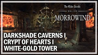 All 3 Veteran Dungeon Pledges  ESO Morrowind Gameplay amp Commentary [upl. by Thursby]