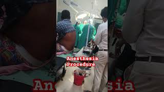 Anesthesia Procedure anesthesia doctor trending shorts shortvideo surgeon 2024 [upl. by Desdee]