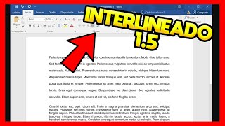 ✅PONER INTERLINEADO 15 EN WORD [upl. by Cristi]