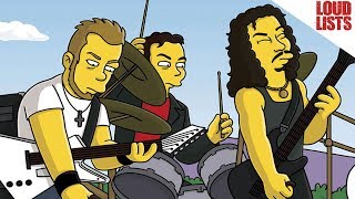 Top 10 Rock Star Simpsons Cameos [upl. by Ahtel]